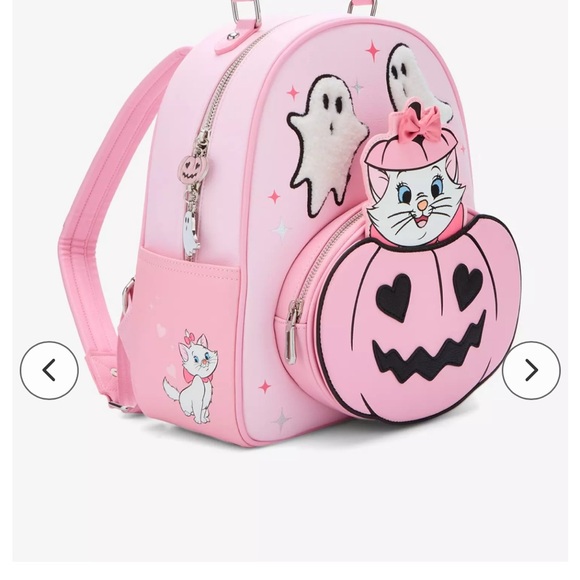 Disney NWT  The Aristocats Marie Halloween Pink Mini Backpack W/wallet main image 4